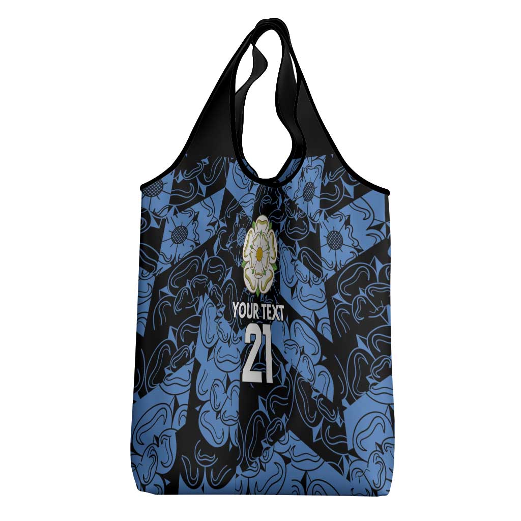 Custom Yorkshire Vikings Heritage Pride Grocery Bag White Rose of Yorkshire - Wonder Print Shop