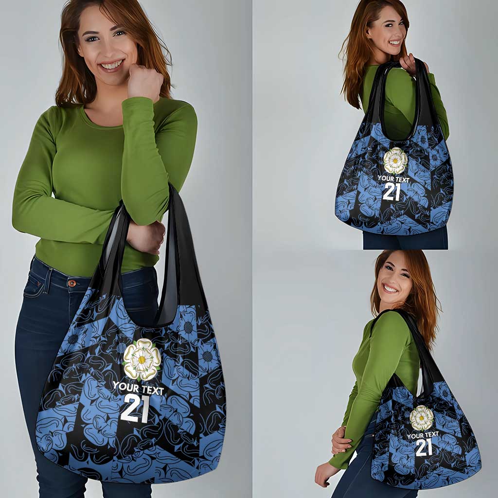 Custom Yorkshire Vikings Heritage Pride Grocery Bag White Rose of Yorkshire - Wonder Print Shop
