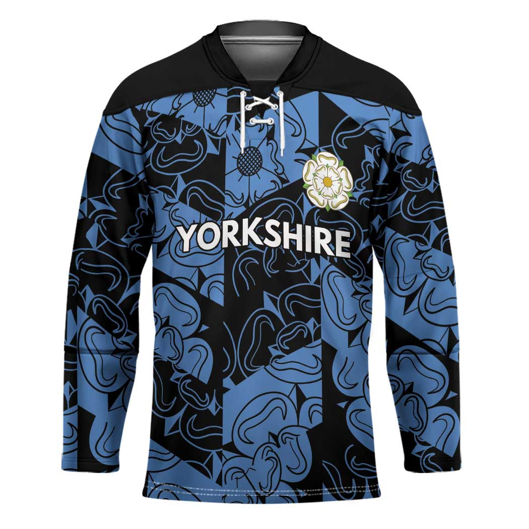 Custom Yorkshire Vikings Heritage Pride Hockey Jersey White Rose of Yorkshire - Wonder Print Shop