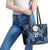 Custom Yorkshire Vikings Heritage Pride Leather Tote Bag White Rose of Yorkshire - Wonder Print Shop