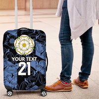 Custom Yorkshire Vikings Heritage Pride Luggage Cover White Rose of Yorkshire - Wonder Print Shop