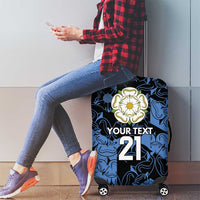 Custom Yorkshire Vikings Heritage Pride Luggage Cover White Rose of Yorkshire - Wonder Print Shop