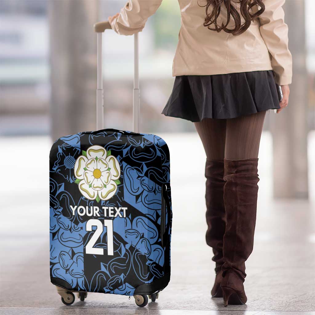 Custom Yorkshire Vikings Heritage Pride Luggage Cover White Rose of Yorkshire - Wonder Print Shop