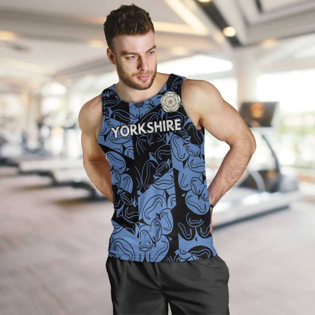 Custom Yorkshire Vikings Heritage Pride Men Tank Top White Rose of Yorkshire - Wonder Print Shop