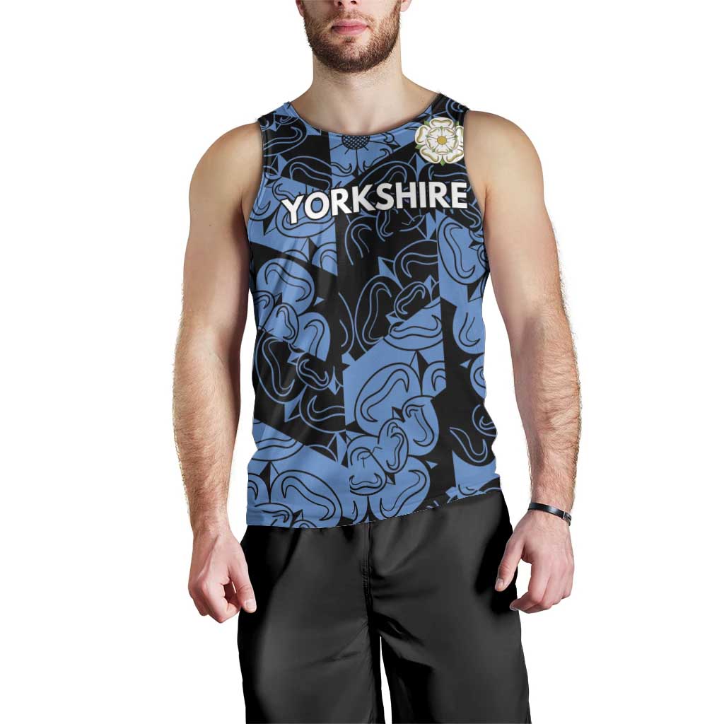 Custom Yorkshire Vikings Heritage Pride Men Tank Top White Rose of Yorkshire - Wonder Print Shop