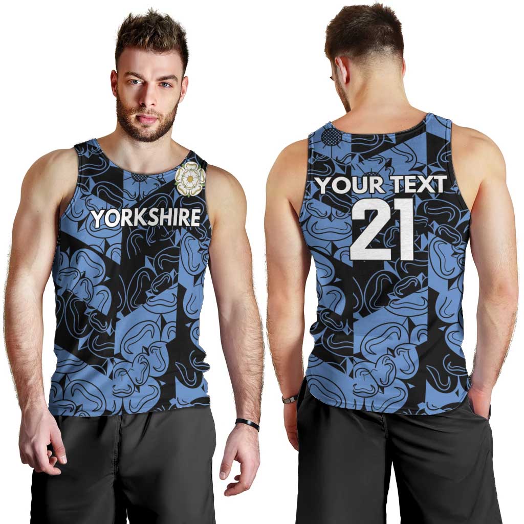 Custom Yorkshire Vikings Heritage Pride Men Tank Top White Rose of Yorkshire - Wonder Print Shop