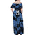 Custom Yorkshire Vikings Heritage Pride Off Shoulder Maxi Dress White Rose of Yorkshire - Wonder Print Shop