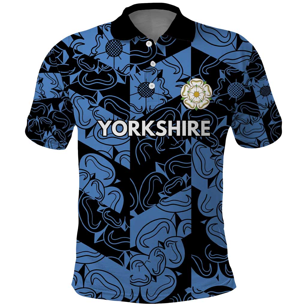 Custom Yorkshire Vikings Heritage Pride Polo Shirt White Rose of Yorkshire - Wonder Print Shop
