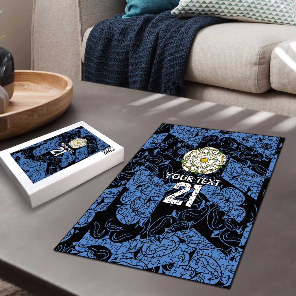 Custom Yorkshire Vikings Heritage Pride Puzzle White Rose of Yorkshire - Wonder Print Shop
