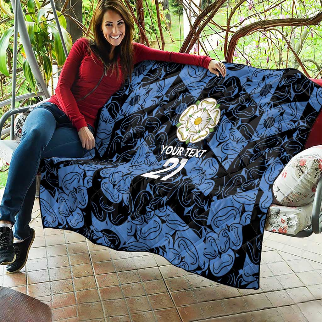 Custom Yorkshire Vikings Heritage Pride Quilt White Rose of Yorkshire - Wonder Print Shop