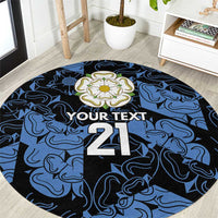 Custom Yorkshire Vikings Heritage Pride Round Carpet White Rose of Yorkshire - Wonder Print Shop