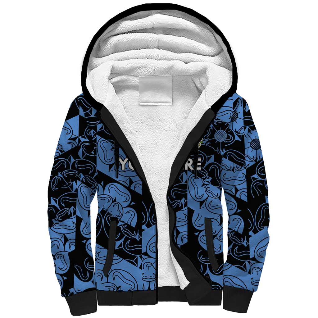 Custom Yorkshire Vikings Heritage Pride Sherpa Hoodie White Rose of Yorkshire - Wonder Print Shop