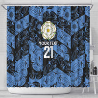 Custom Yorkshire Vikings Heritage Pride Shower Curtain White Rose of Yorkshire - Wonder Print Shop