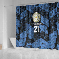 Custom Yorkshire Vikings Heritage Pride Shower Curtain White Rose of Yorkshire - Wonder Print Shop