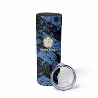 Custom Yorkshire Vikings Heritage Pride Skinny Tumbler White Rose of Yorkshire - Wonder Print Shop