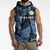 Custom Yorkshire Vikings Heritage Pride Sleeveless Hoodie White Rose of Yorkshire - Wonder Print Shop