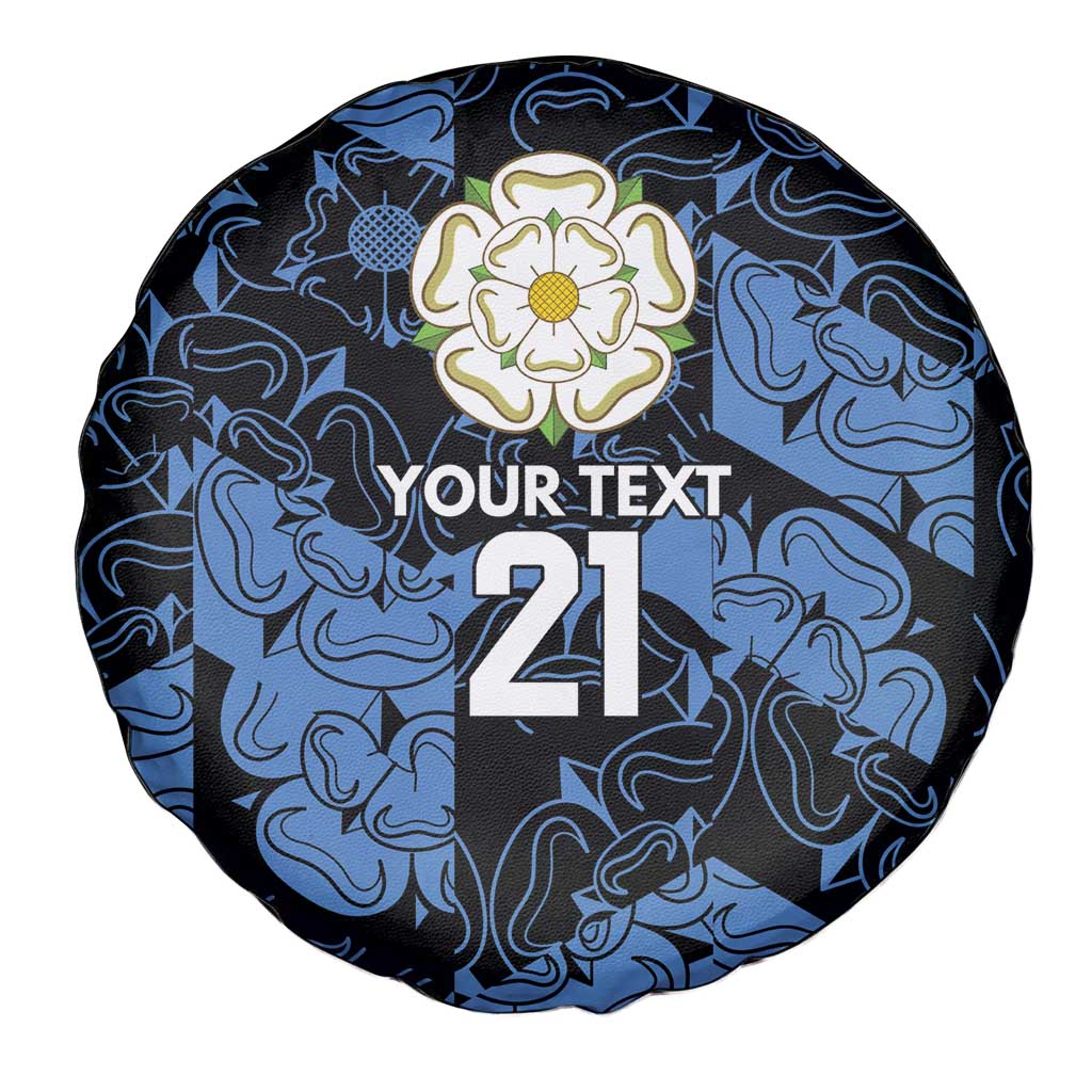 Custom Yorkshire Vikings Heritage Pride Spare Tire Cover White Rose of Yorkshire - Wonder Print Shop