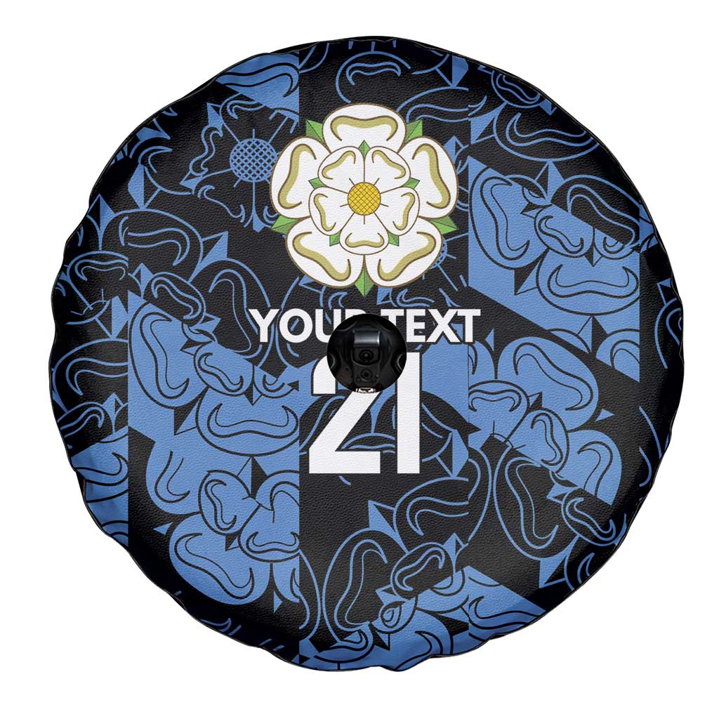 Custom Yorkshire Vikings Heritage Pride Spare Tire Cover White Rose of Yorkshire - Wonder Print Shop