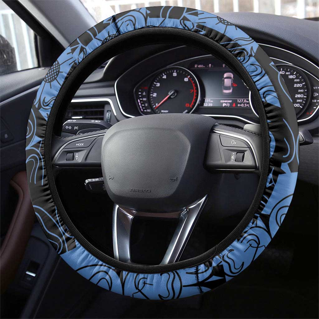 Yorkshire Vikings Heritage Pride Steering Wheel Cover White Rose of Yorkshire - Wonder Print Shop