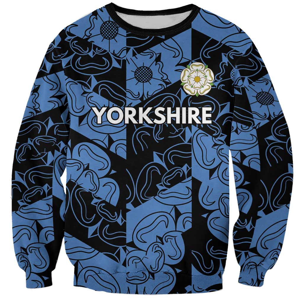 Custom Yorkshire Vikings Heritage Pride Sweatshirt White Rose of Yorkshire - Wonder Print Shop