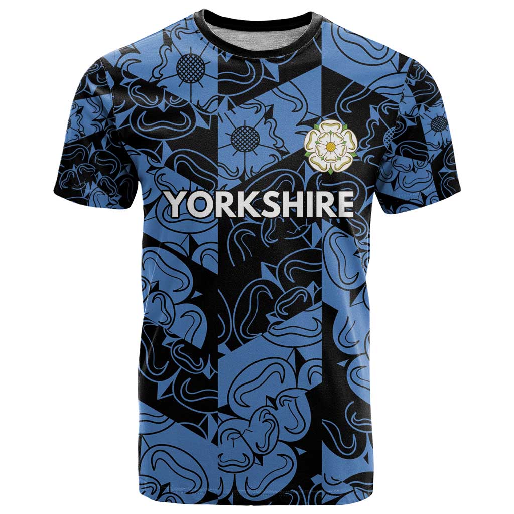 Custom Yorkshire Vikings Heritage Pride T Shirt White Rose of Yorkshire - Wonder Print Shop