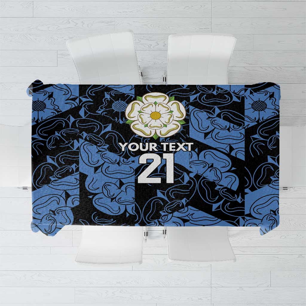 Custom Yorkshire Vikings Heritage Pride Tablecloth White Rose of Yorkshire - Wonder Print Shop