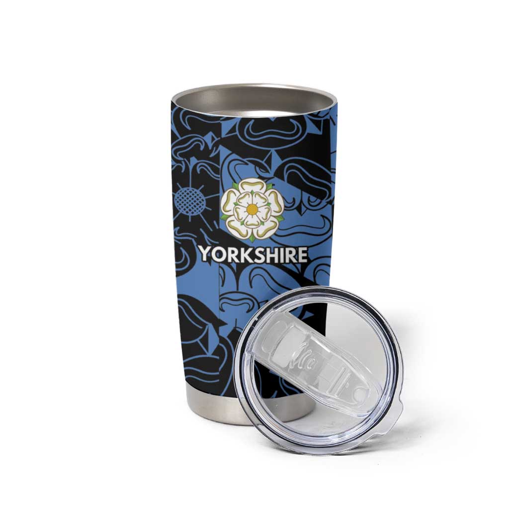 Custom Yorkshire Vikings Heritage Pride Tumbler Cup White Rose of Yorkshire - Wonder Print Shop