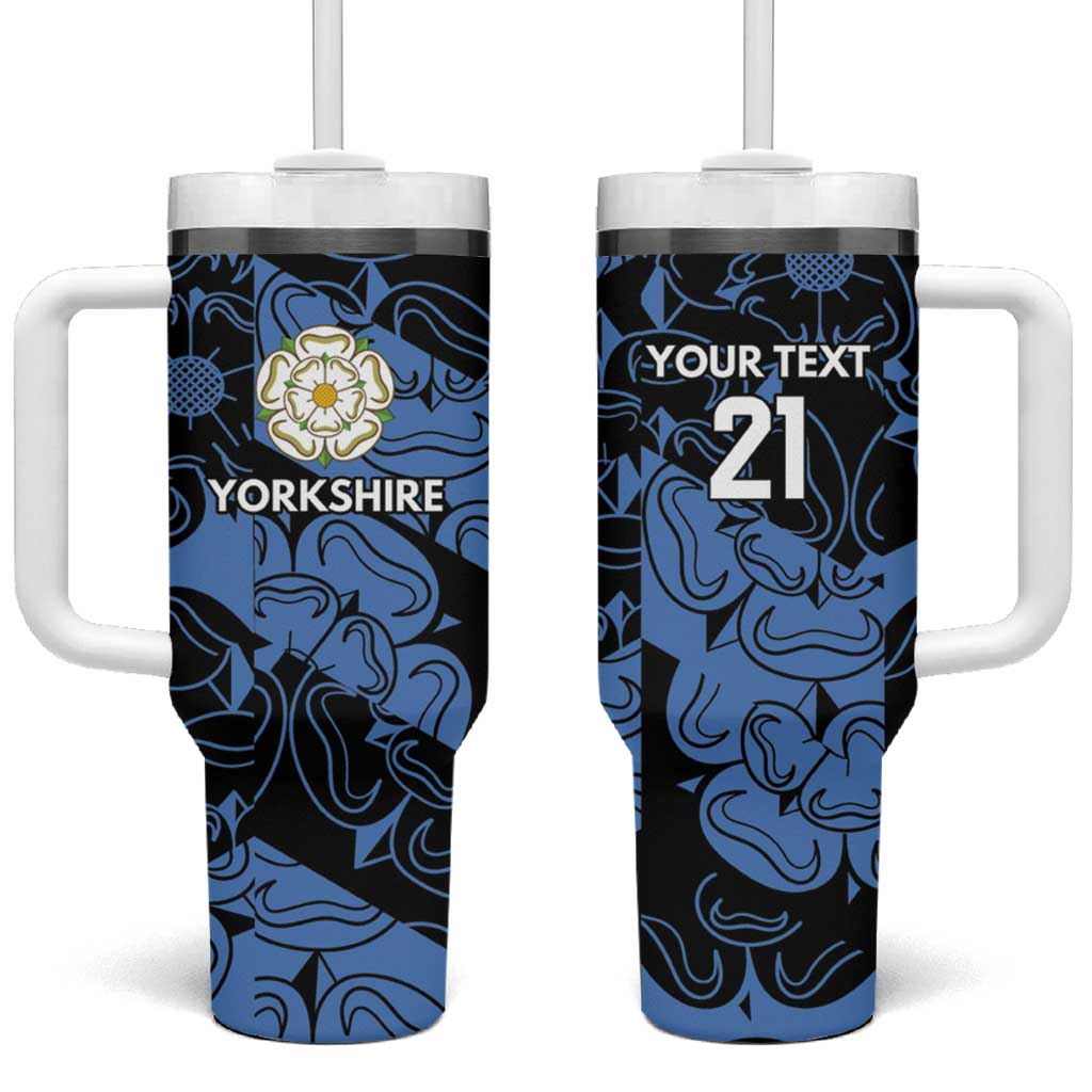 Custom Yorkshire Vikings Heritage Pride Tumbler With Handle White Rose of Yorkshire - Wonder Print Shop