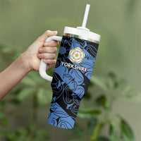 Custom Yorkshire Vikings Heritage Pride Tumbler With Handle White Rose of Yorkshire - Wonder Print Shop