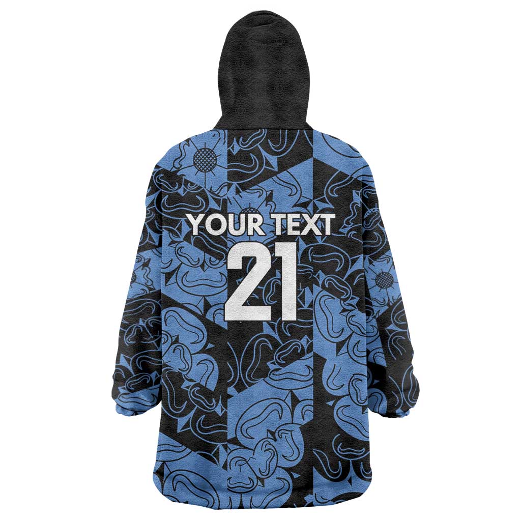 Custom Yorkshire Vikings Heritage Pride Wearable Blanket Hoodie White Rose of Yorkshire - Wonder Print Shop