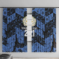 Custom Yorkshire Vikings Heritage Pride Window Curtain White Rose of Yorkshire - Wonder Print Shop