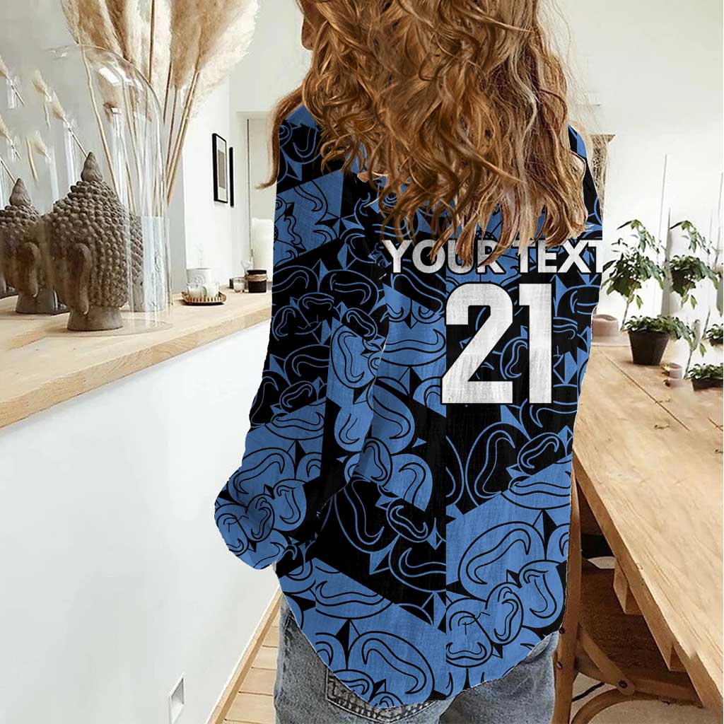 Custom Yorkshire Vikings Heritage Pride Women Casual Shirt White Rose of Yorkshire - Wonder Print Shop