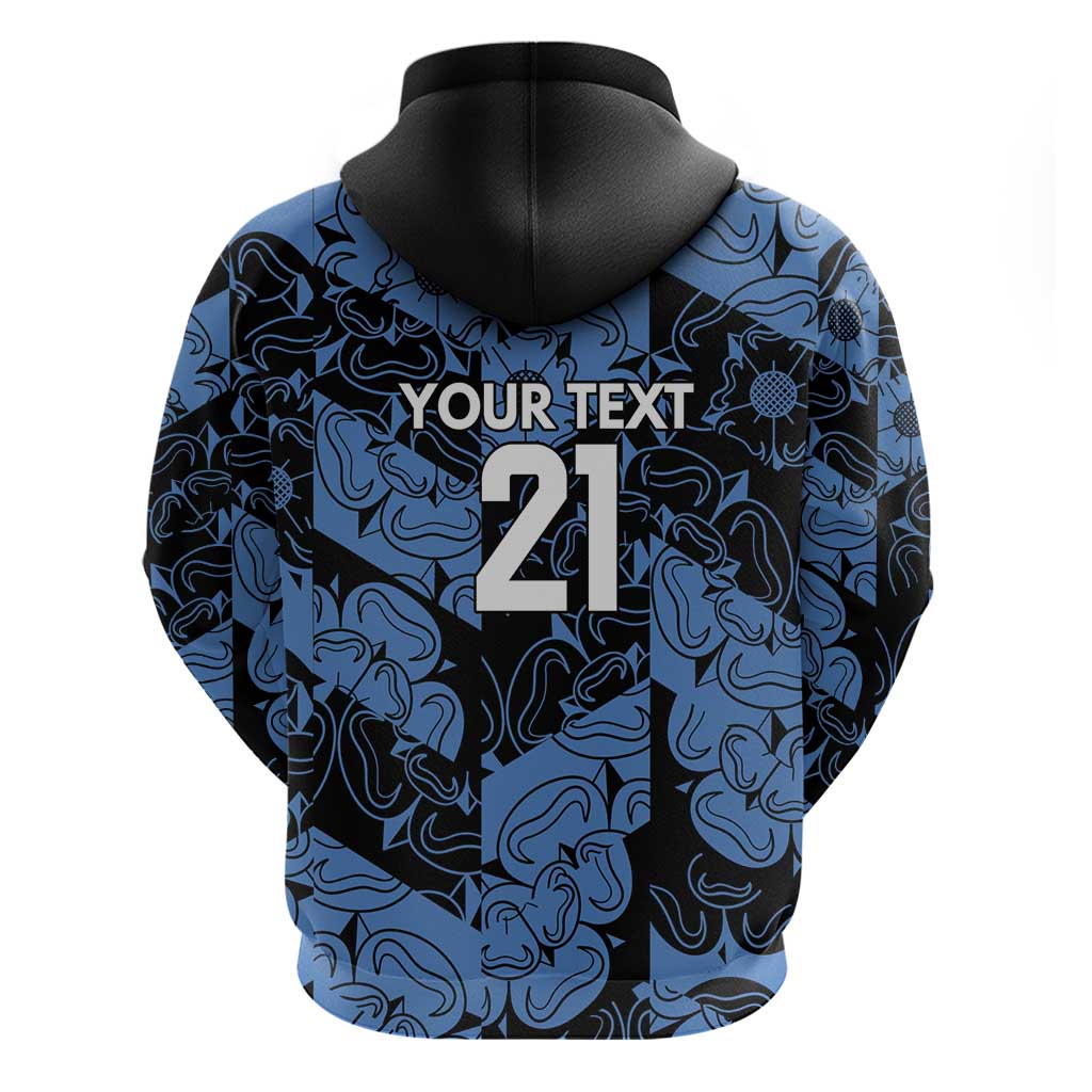 Custom Yorkshire Vikings Heritage Pride Zip Hoodie White Rose of Yorkshire - Wonder Print Shop