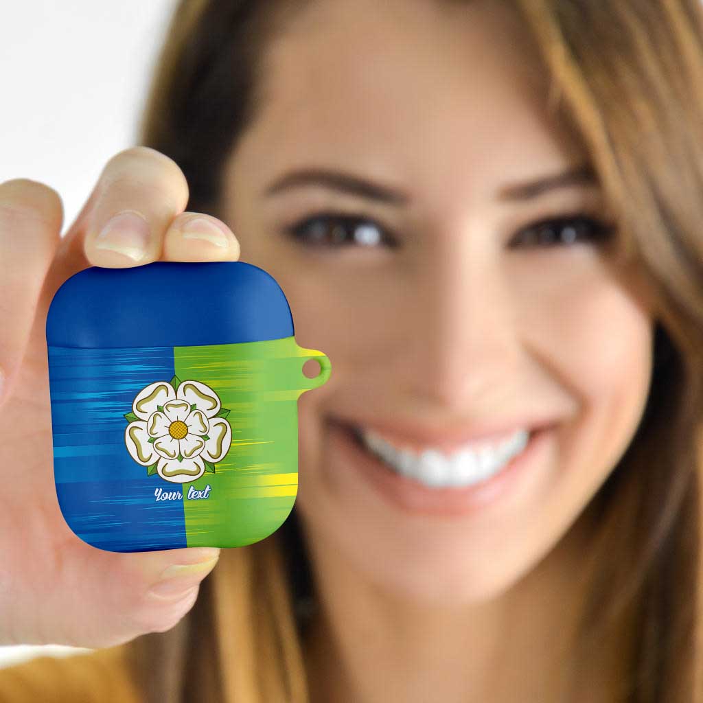 Yorkshire Heritage Personalized AirPods Case East Yorkshire White Rose - Wonder Print Shop