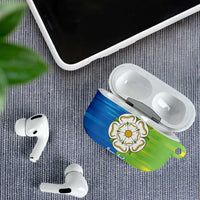 Yorkshire Heritage Personalized AirPods Case East Yorkshire White Rose - Wonder Print Shop