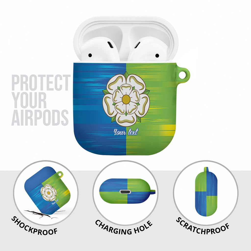 Yorkshire Heritage Personalized AirPods Case East Yorkshire White Rose - Wonder Print Shop