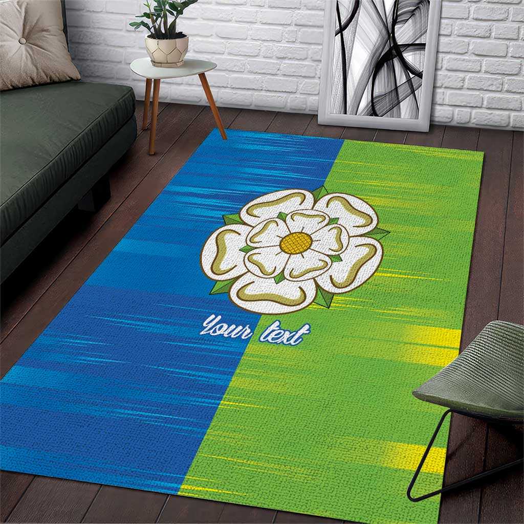 Yorkshire Heritage Personalized Area Rug East Yorkshire White Rose - Wonder Print Shop