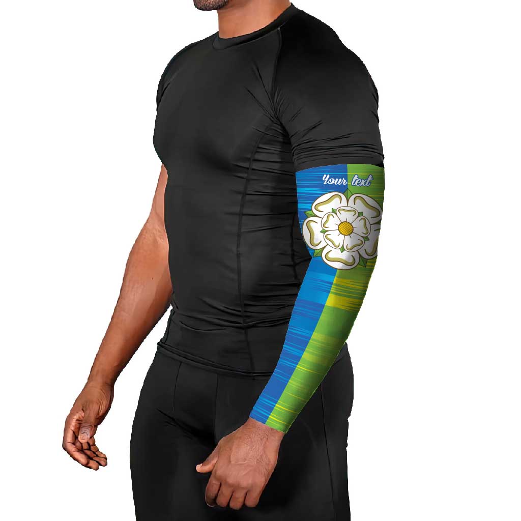 Yorkshire Heritage Personalized Arm Sleeves East Yorkshire White Rose - Wonder Print Shop
