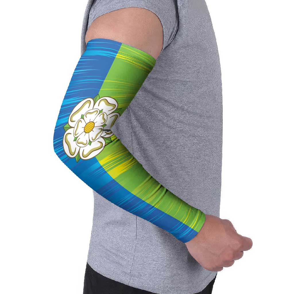 Yorkshire Heritage Personalized Arm Sleeves East Yorkshire White Rose - Wonder Print Shop