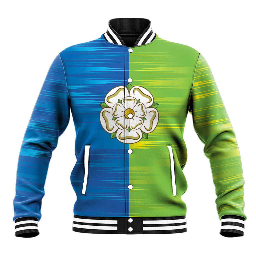 Yorkshire Heritage Personalized Baseball Jacket East Yorkshire White Rose - Wonder Print Shop