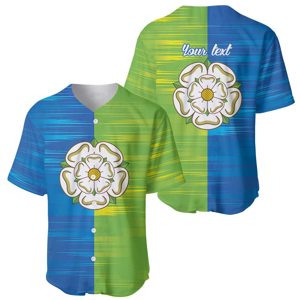 Yorkshire Heritage Personalized Baseball Jersey East Yorkshire White Rose - Wonder Print Shop