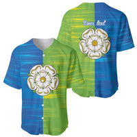 Yorkshire Heritage Personalized Baseball Jersey East Yorkshire White Rose - Wonder Print Shop
