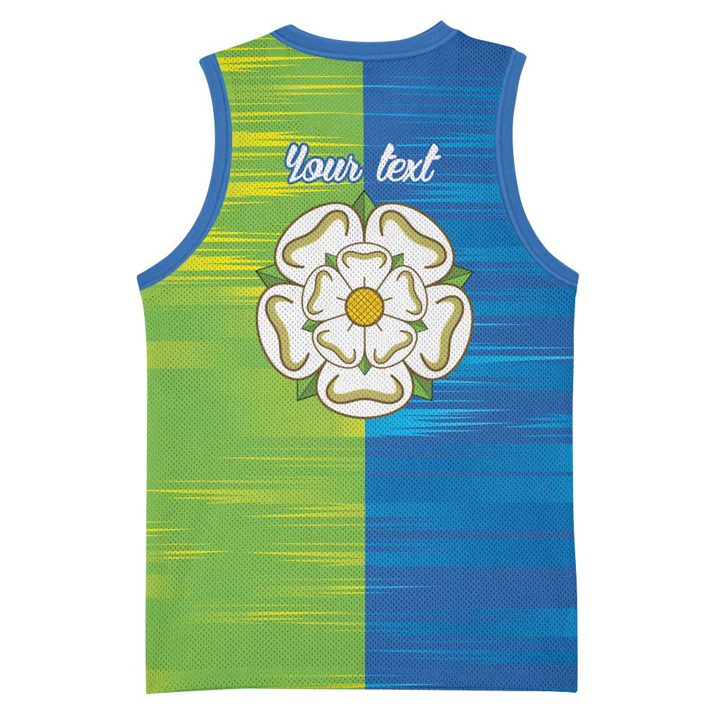 Yorkshire Heritage Personalized Basketball Jersey East Yorkshire White Rose - Wonder Print Shop