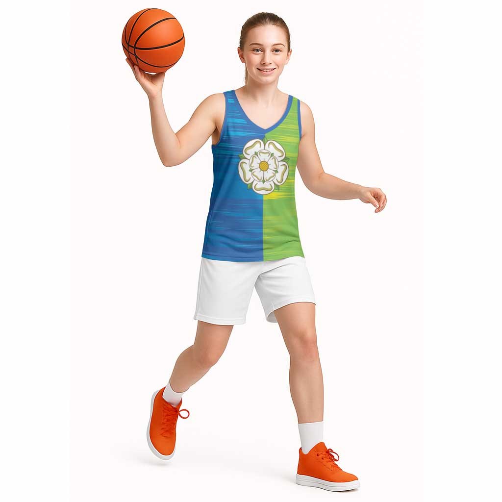 Yorkshire Heritage Personalized Basketball Jersey East Yorkshire White Rose - Wonder Print Shop