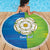 Yorkshire Heritage Personalized Beach Blanket East Yorkshire White Rose - Wonder Print Shop