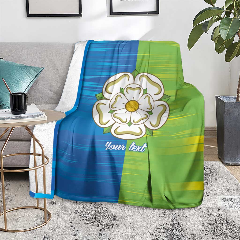 Yorkshire Heritage Personalized Blanket East Yorkshire White Rose - Wonder Print Shop