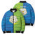 Yorkshire Heritage Personalized Bomber Puffer Jacket East Yorkshire White Rose - Wonder Print Shop