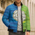 Yorkshire Heritage Personalized Bomber Puffer Jacket East Yorkshire White Rose - Wonder Print Shop