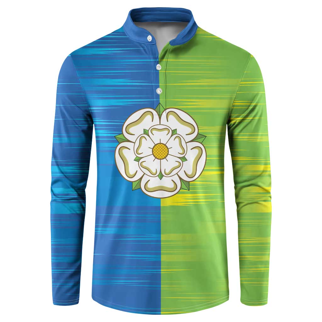 Yorkshire Heritage Personalized Button Sweatshirt East Yorkshire White Rose - Wonder Print Shop