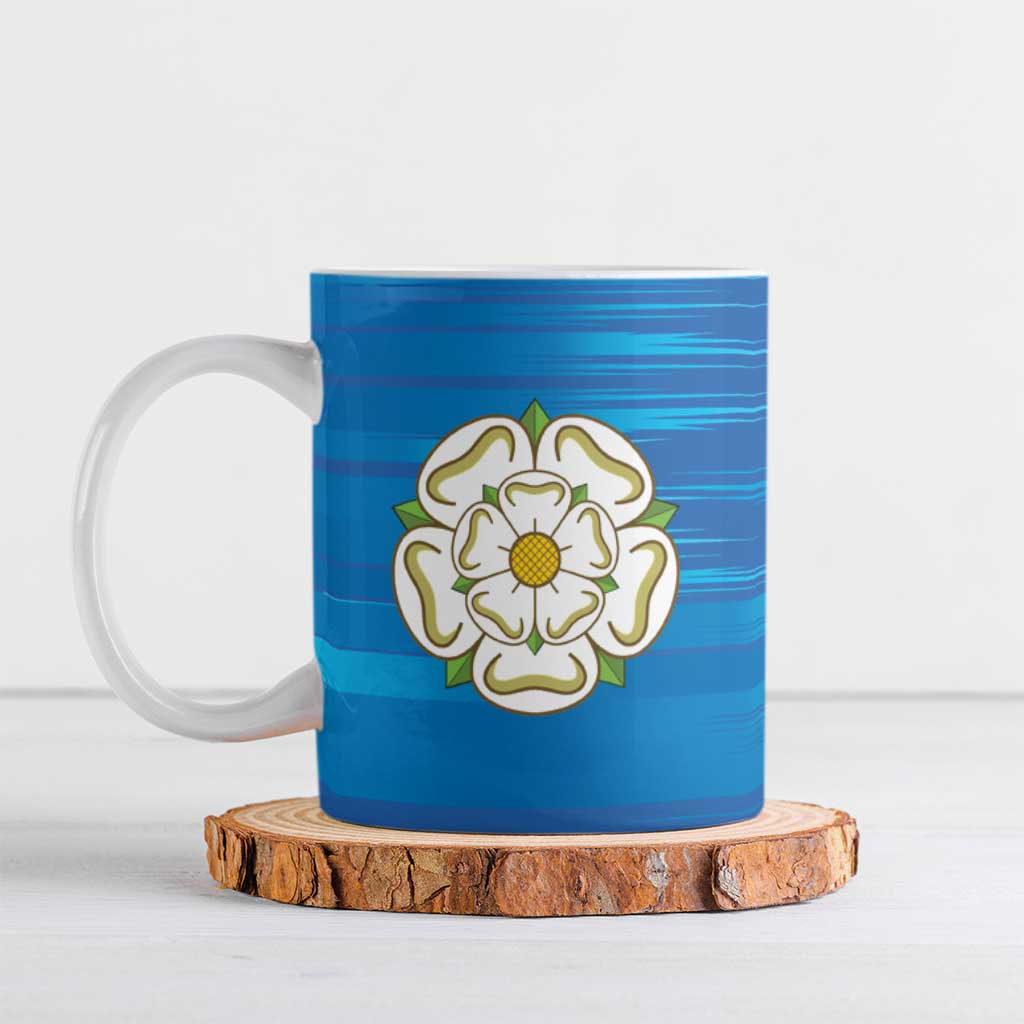Yorkshire Heritage Personalized Ceramic Mug East Yorkshire White Rose - Wonder Print Shop